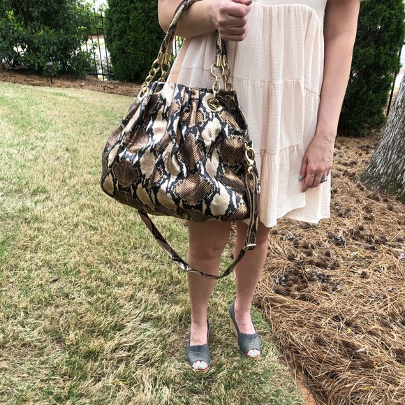 Cynthia Rowley Python leather purse - Picture 2 of 9